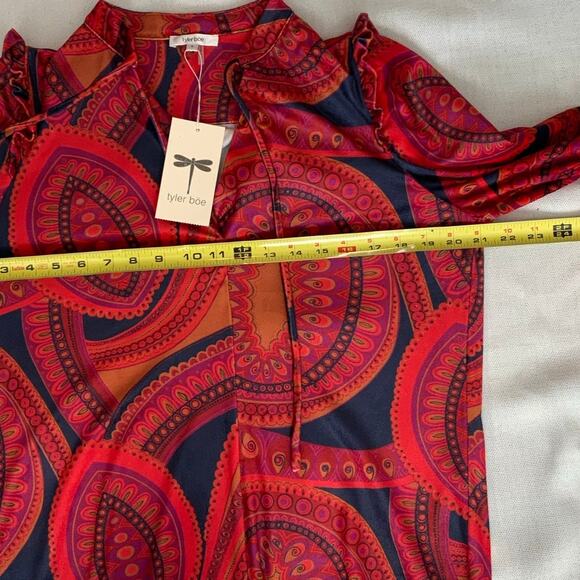 TYLER BOE Cheryl‎ Velvet Shirt NWT Small $188 - Picture 6 of 7